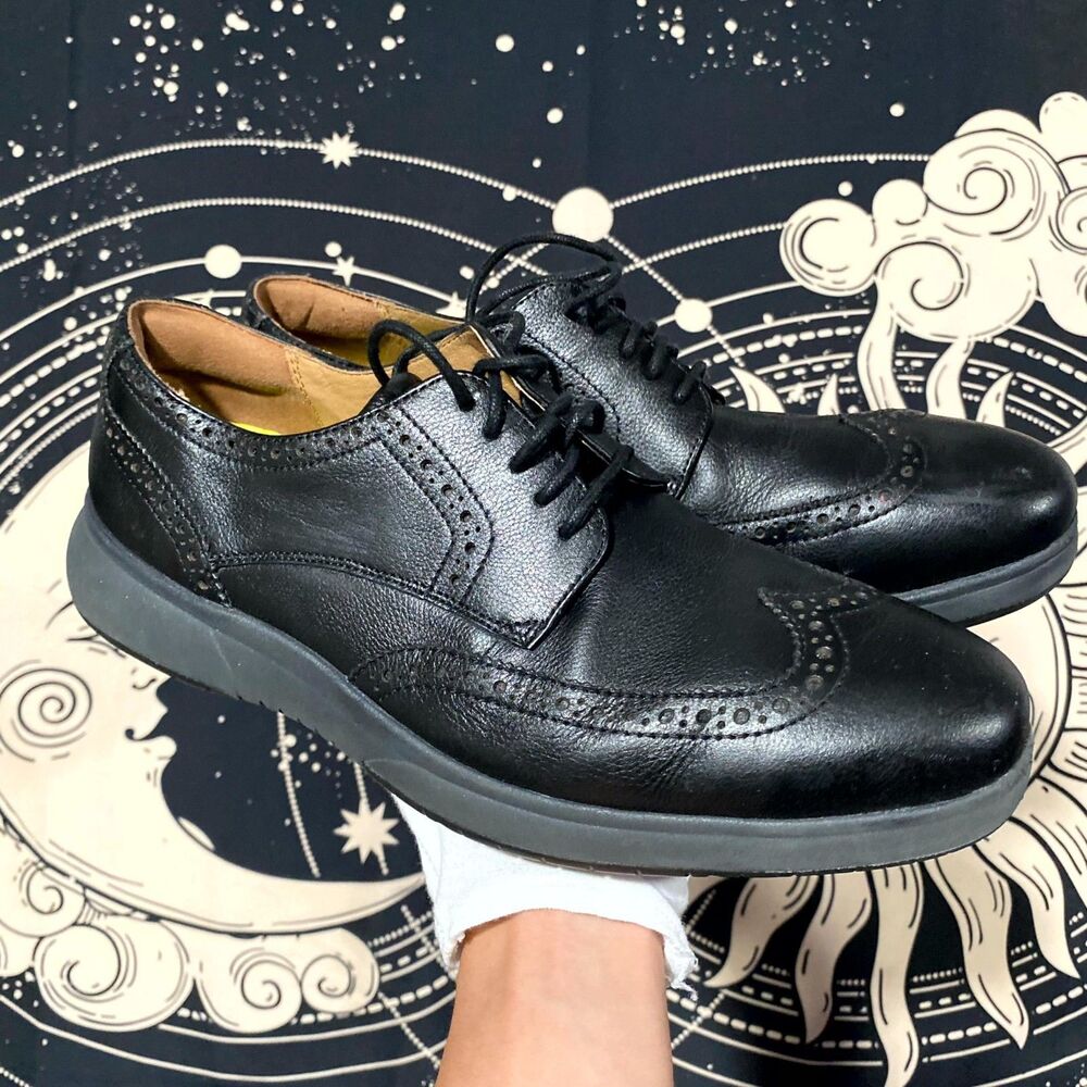 Florsheim Flair FS2624-001 Work Shoes Mens 8EEE Black Leather Wingtip Steel Toe